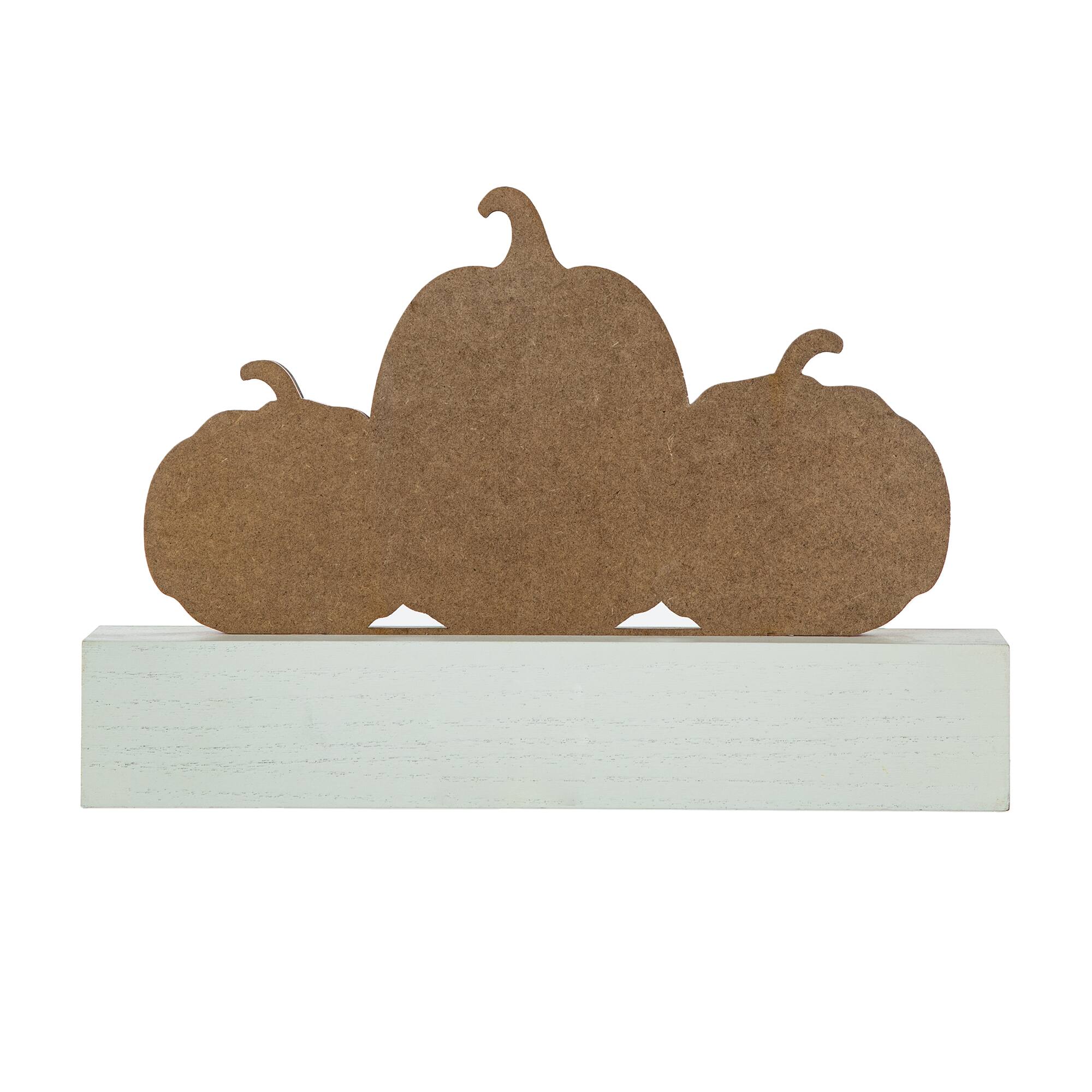 Glitzhome® 11.75" Fall Wood Pumpkin Patch Table Sign